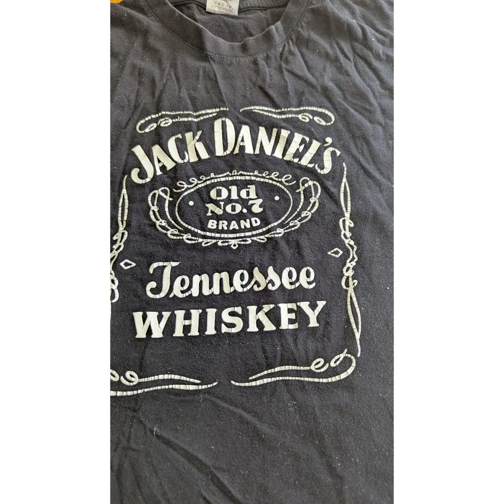 Jack Daniels Tennessee Whiskey Graphic‎ T-Shirt Black B&C Collection Medium